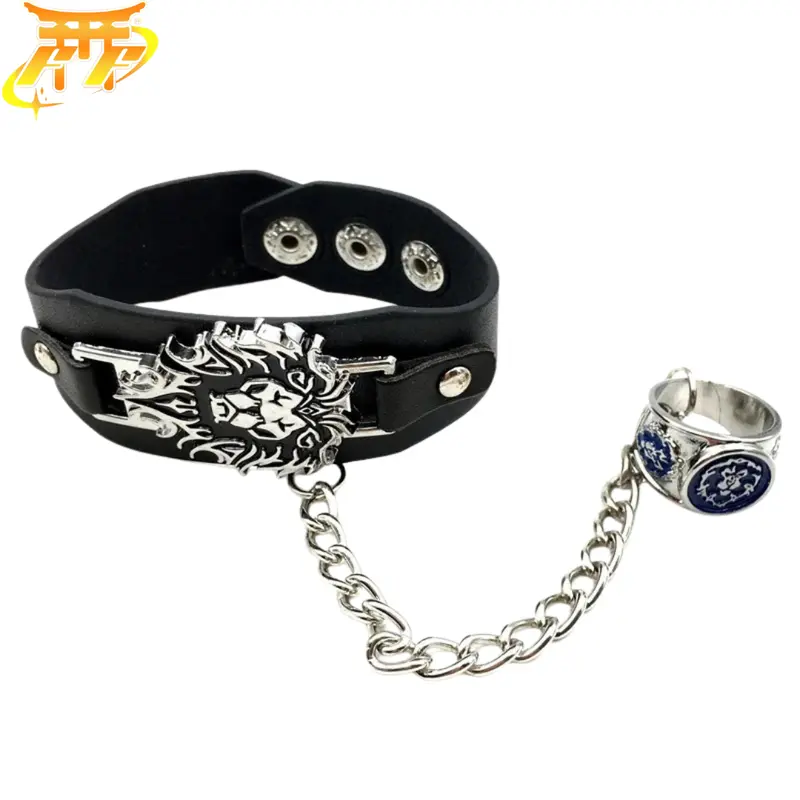 Bracelet + Bague "Symbole De L’Alliance" – World of Warcraft