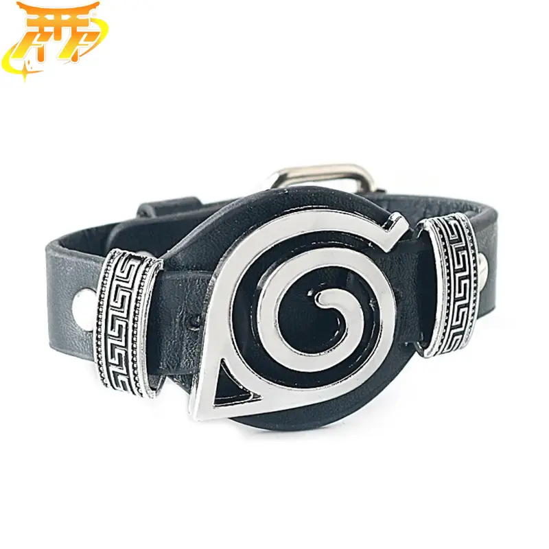 Bracelet Konoha "Emblème Du Village De La Feuille" - Naruto Shippuden
