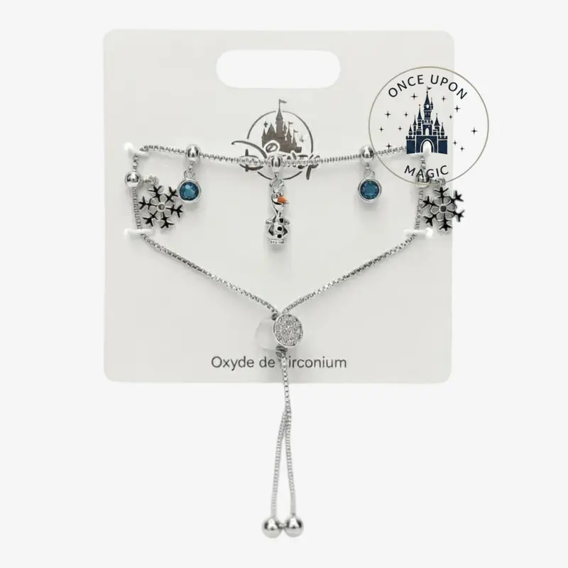 Bracelet La Reine des Neiges – Olaf & Flocons | Bijou Disney Officiel