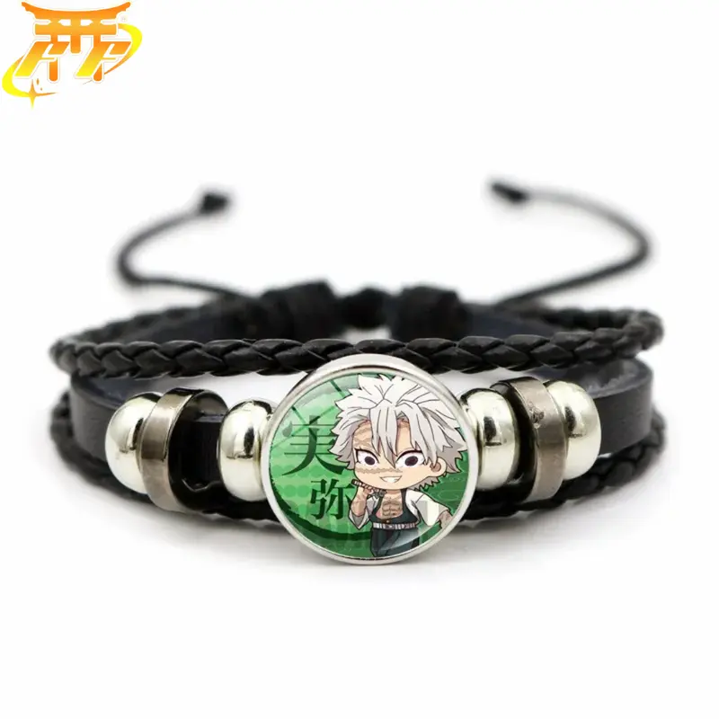 Bracelet Sanemi Shinazugawa "Style Chibi Du Vent" - Demon Slayer