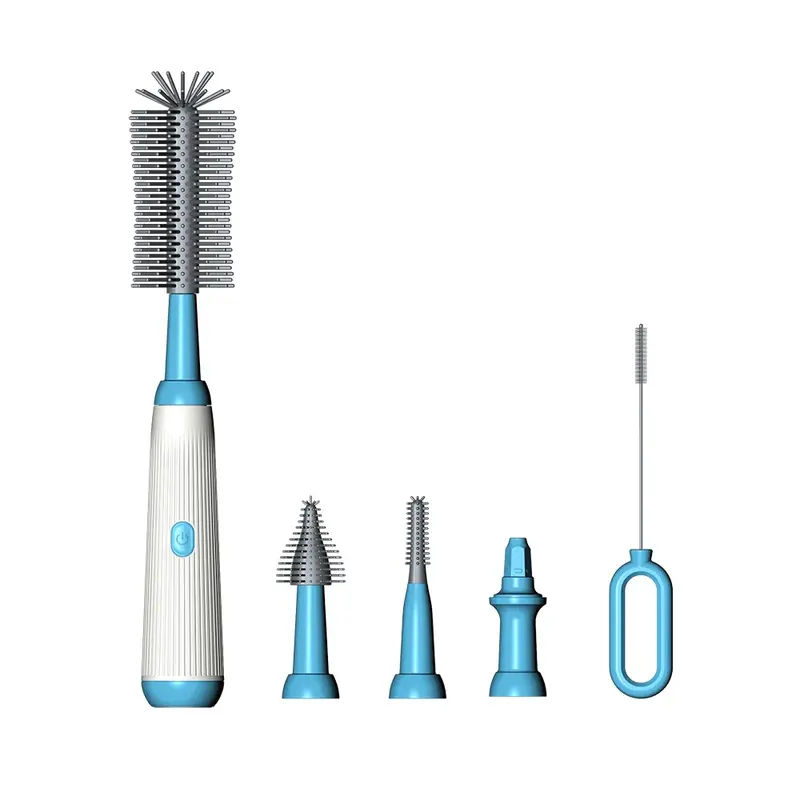 Brosse électrique biberon bébé 1500mAh multifonction silicone sans fil - nettoyage tétines et biberons