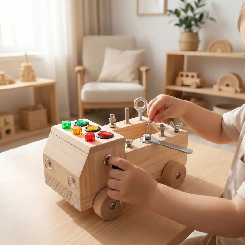 Busy board bébé lumineux Montessori