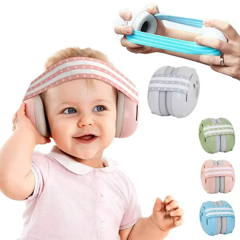 Cache-oreilles bébé protection auditive élastique - réduction bruit nourrisson améliore le sommeil