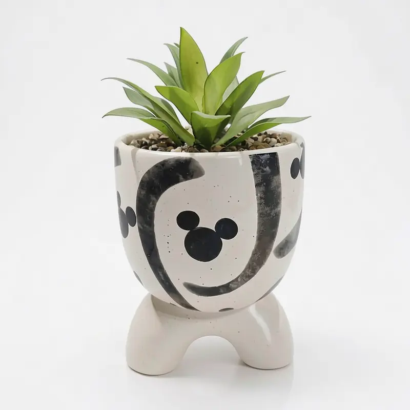 Cache-pot Mickey Mouse avec plante artificielle – Disney Home