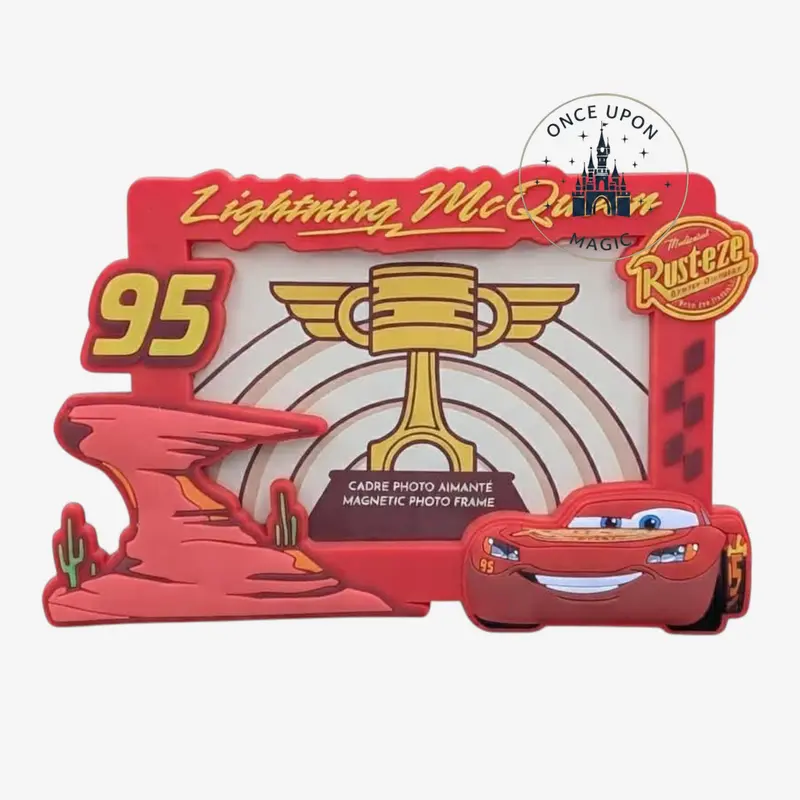 Cadre Photo Magnétique Flash McQueen N°95 Cars Disney Pixar — Disneyland Paris
