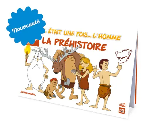 Cahier de dessin animé - blinkbook - il était une fois la préhistoire - 5ans+