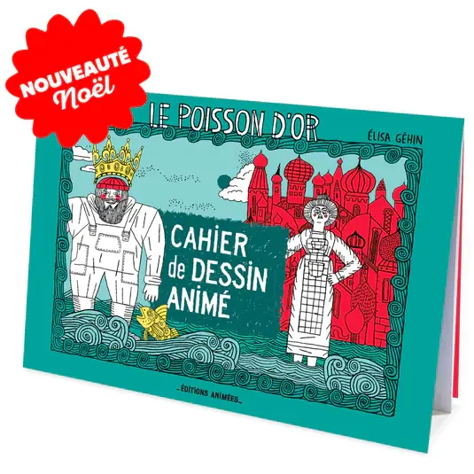 Cahier de dessin animé - Le poisson d'or - 3 ans+