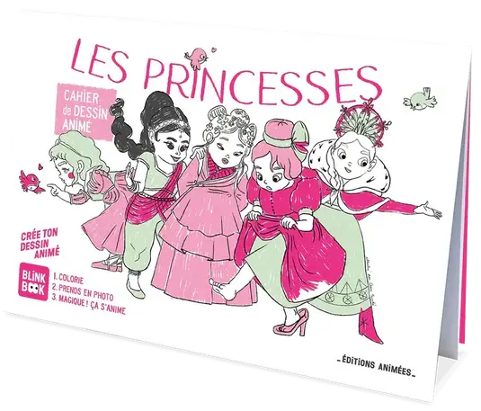 Cahier de dessin animé - les princesses - 3 ans+