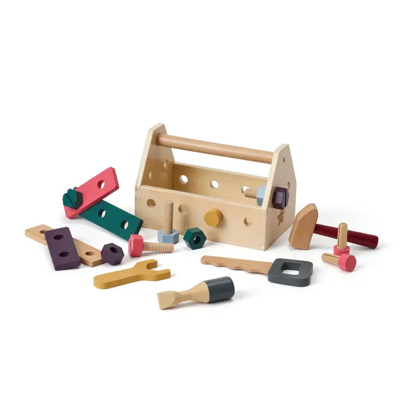 Caisse à outils enfant en bois FSC – kit bricolage complet dès 3 ans