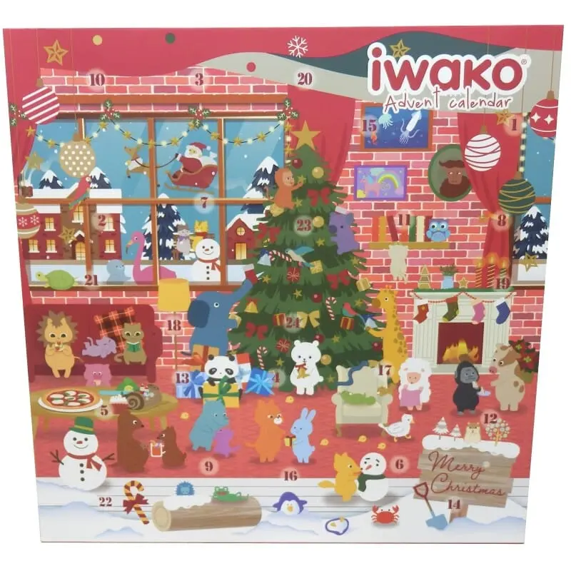 Calendrier de l'Avent - 26 gommes figurines - TROUSSELIER