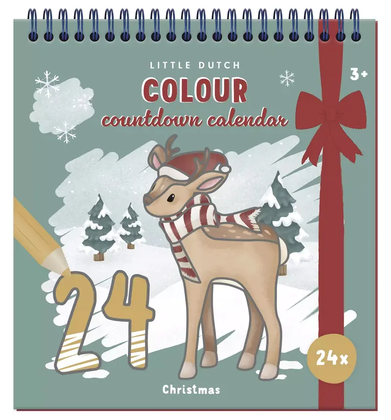 Calendrier de l'avent à colorier- LITTLE DUTCH