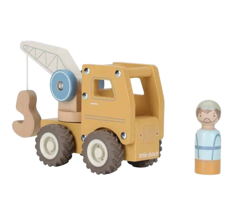 Camion grue en bois - LITTLE DUTCH