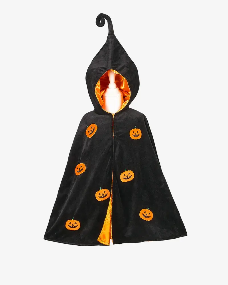 Cape citrouille d'Halloween 4-8 ans