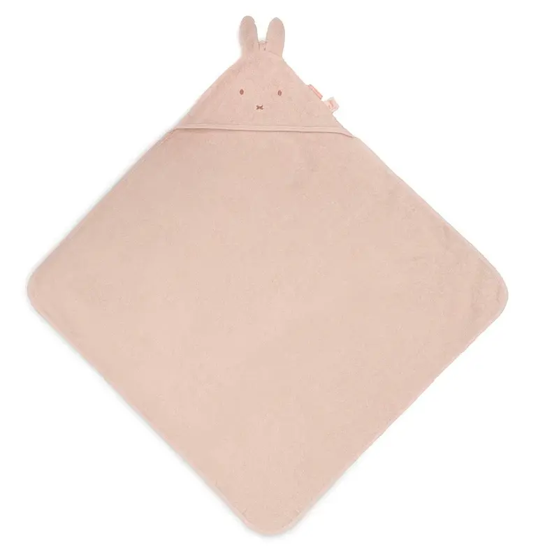 Cape de bain éponge 75 x 75 cm - Miffy Silk Rose - Jollein
