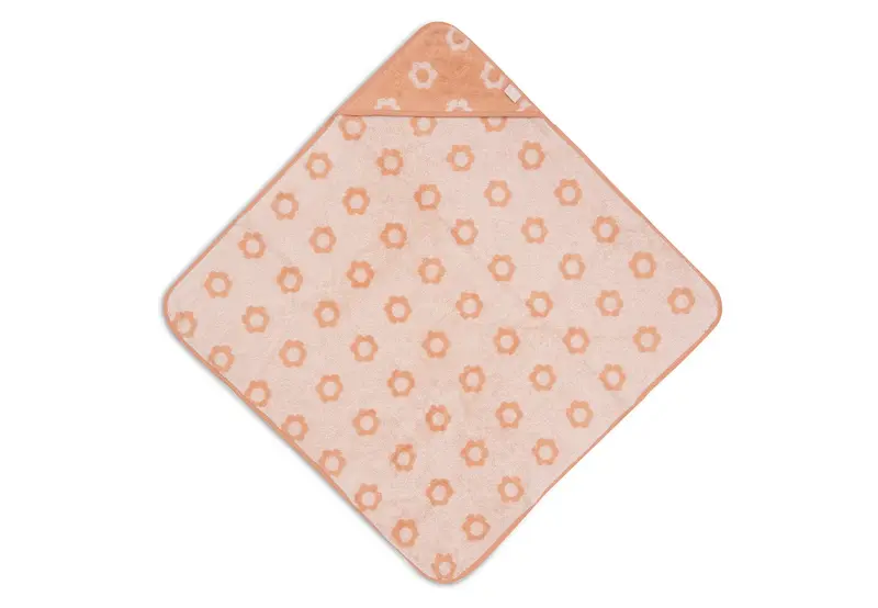 Cape de bain Éponge 75x75cm jacquard flower - JOLLEIN