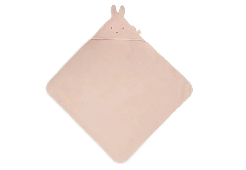Cape de bain Éponge 75x75cm Miffy silk rose- JOLLEIN