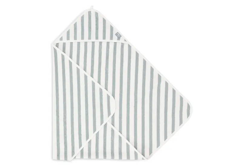 Cape de bain Éponge 75x75cm Stripe Sea Green - JOLLEIN