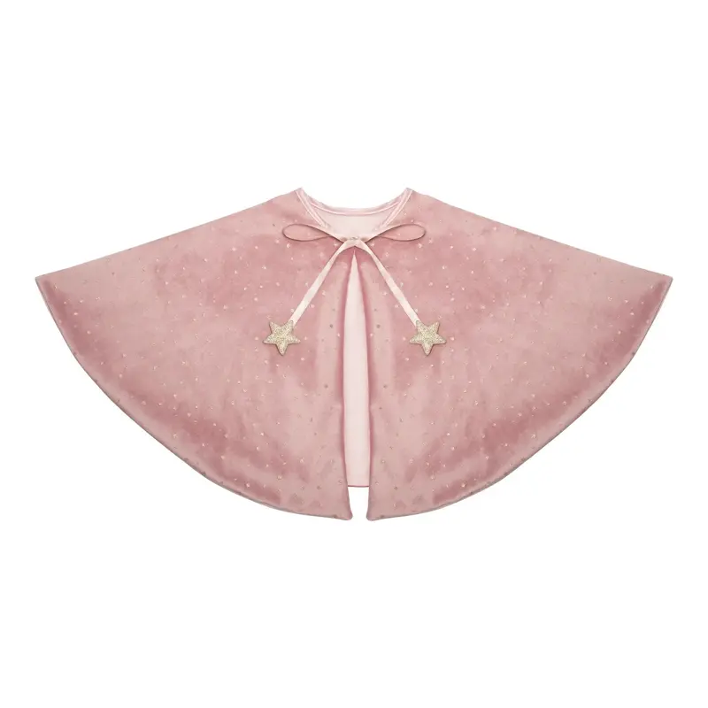 Cape de princesse velours rose- Mimi&lula