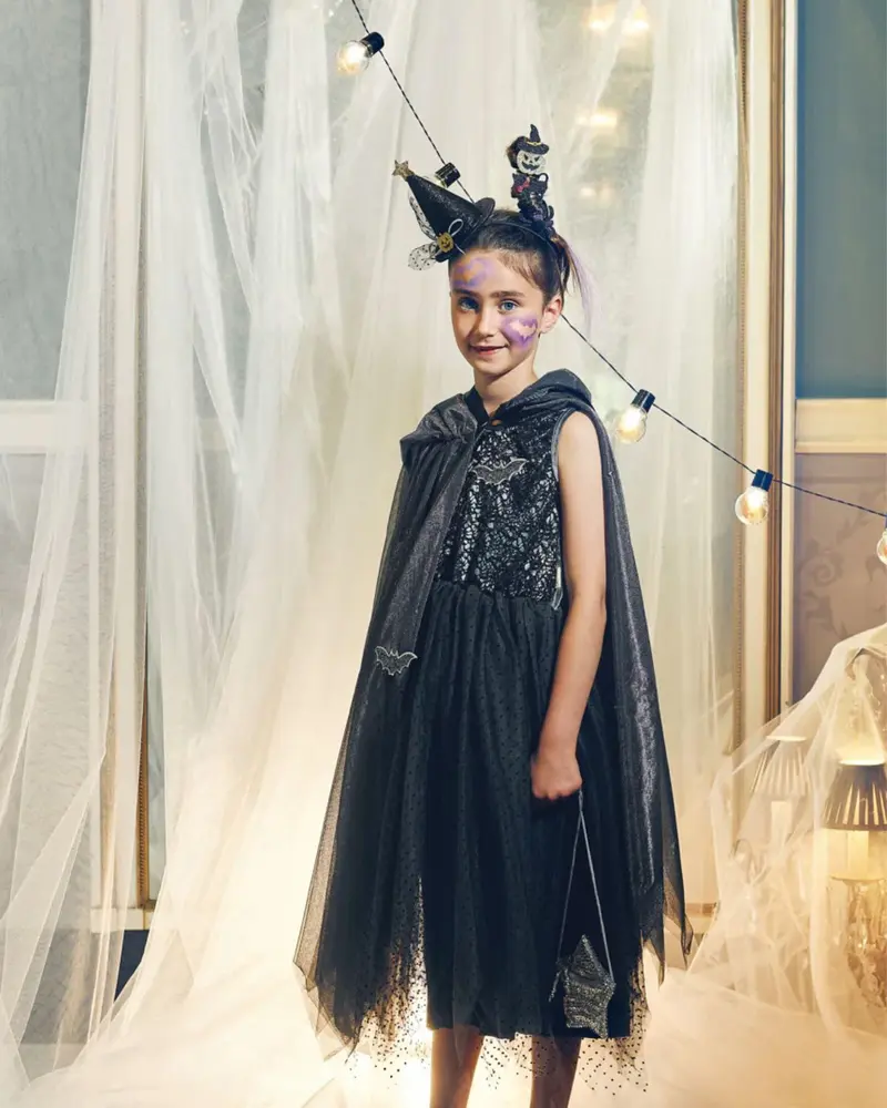 Cape Mathilde en tulle noire