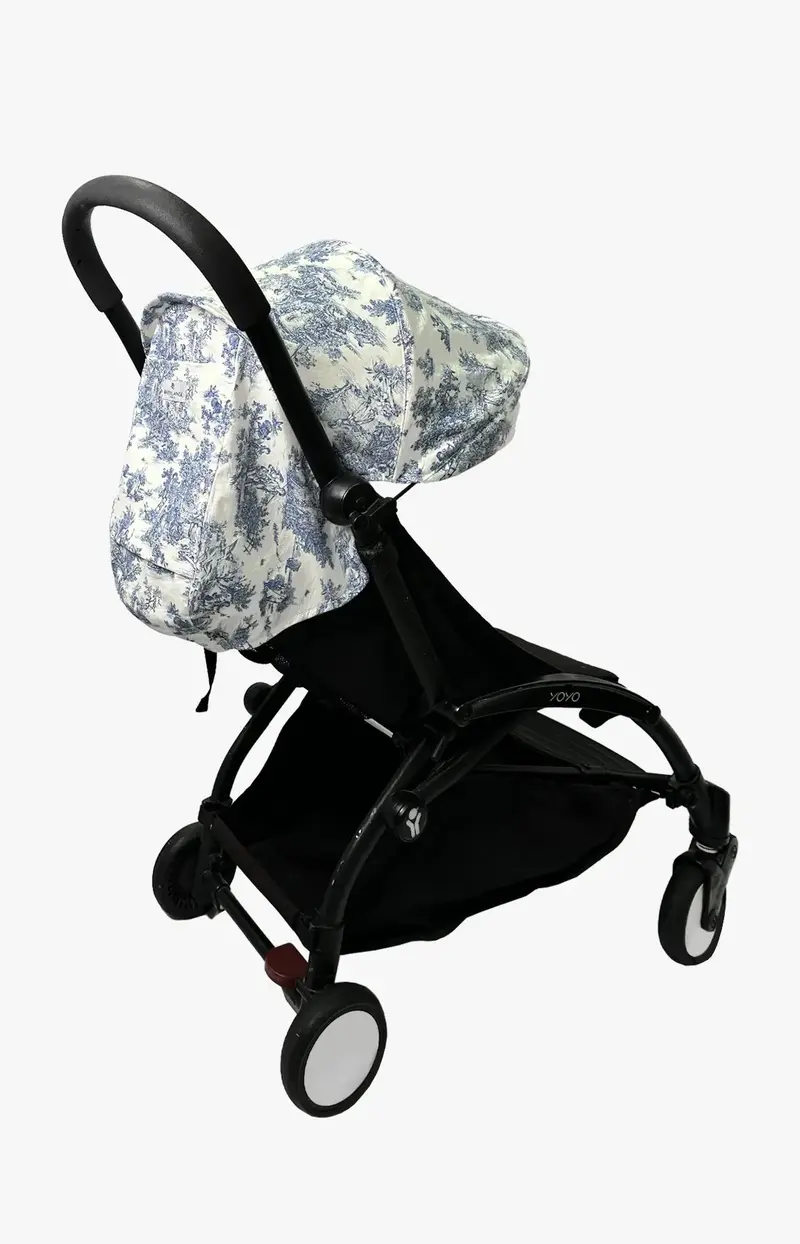 Capote de yoyo Toile de Jouy bleue