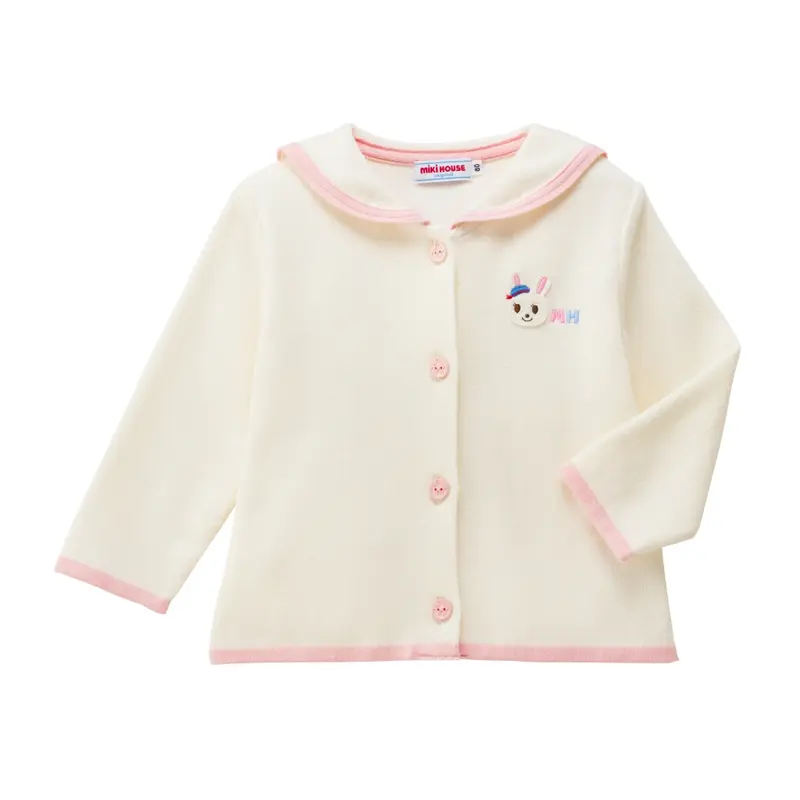 CARDIGAN COL MARIN USAKO EN COTON