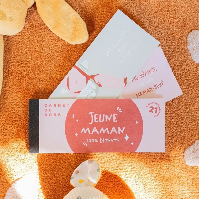 Carnet de Bons chéquier Jeune Maman