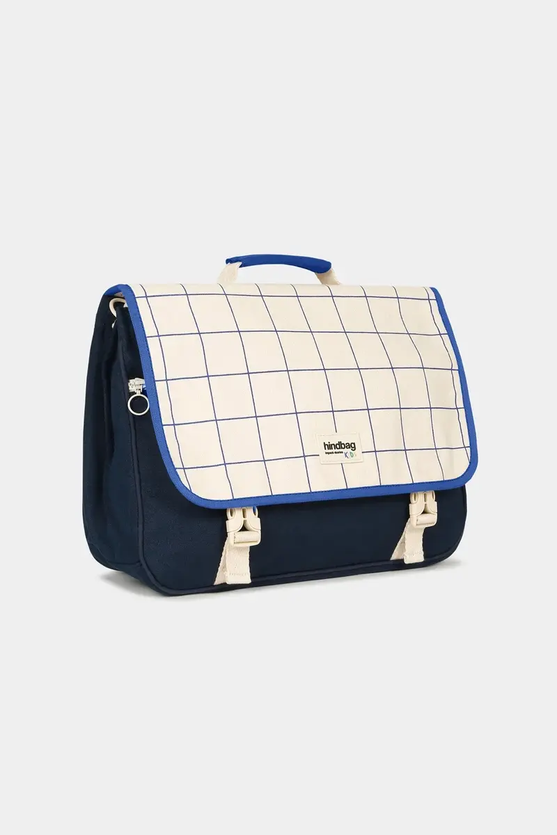 Cartable Léo Tricolore Carreaux - HINDBAG