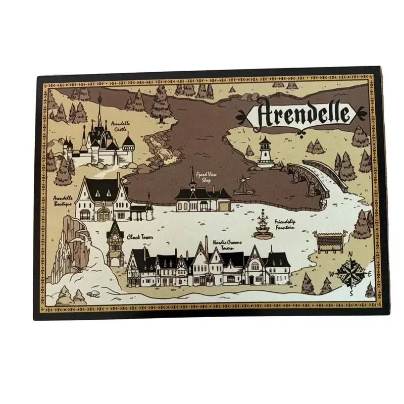 Carte postale World of Frozen – Plan d’Arendelle – Disneyland Paris