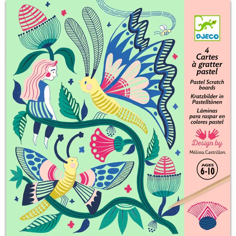 Cartes à gratter jardin fabuleux - DJECO