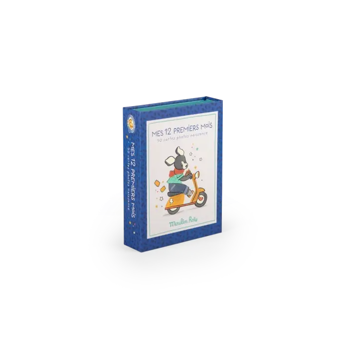 Cartes mes 12 premiers mois Puce et Pilou - Moulin Roty