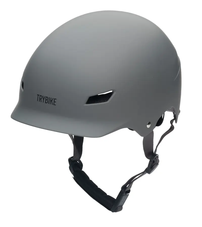 Casque anthracite mat taille S/M - TRYBIKE