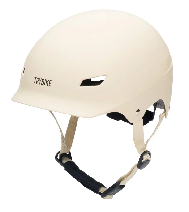 Casque creme mat taille S/M - TRYBIKE