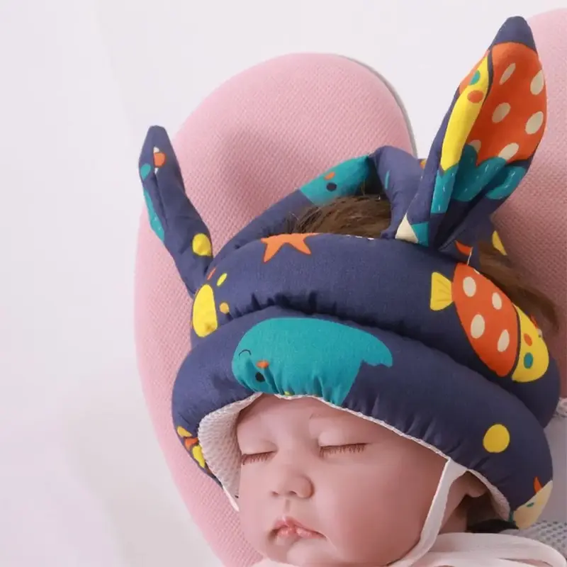 Casque protection tête bébé coton - protection anti-chute apprentissage marche nourrisson