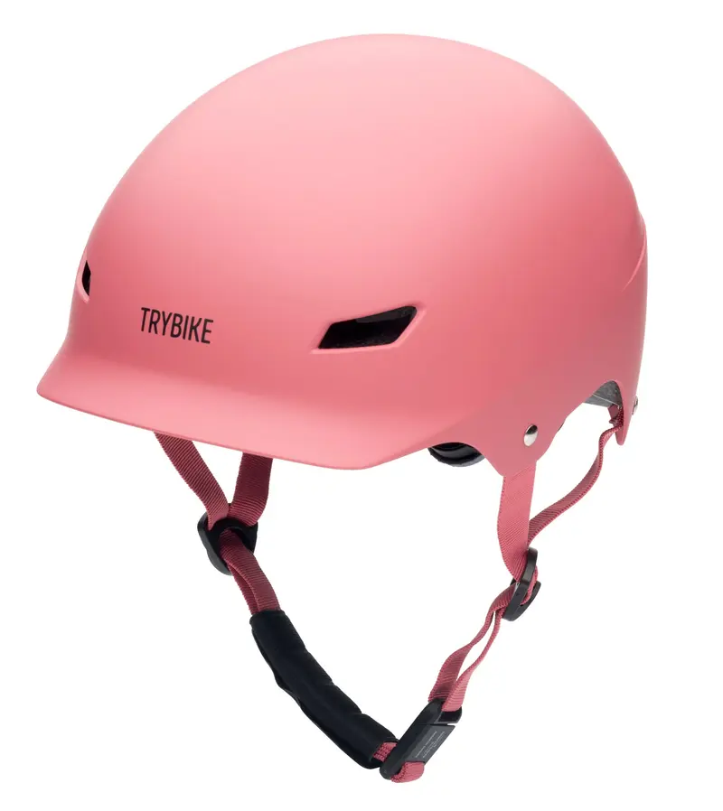 Casque rose mat taille S/M - TRYBIKE