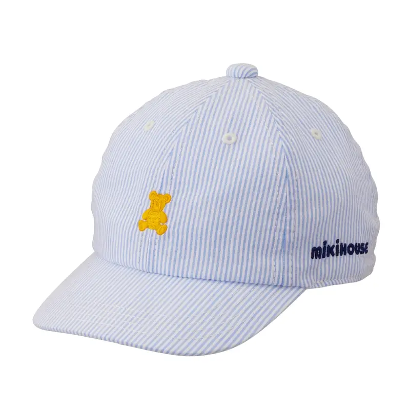 CASQUETTE À RAYURES BLEUES MIKI HOUSE