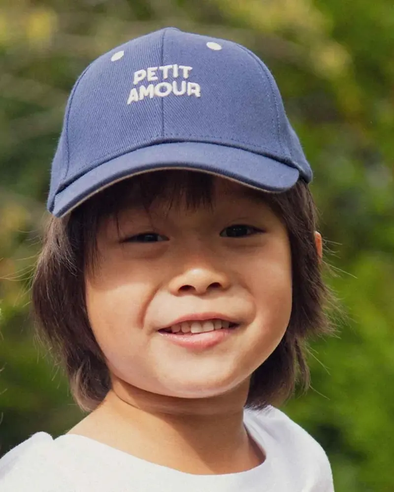 Casquette bébé "Petit Amour"  bleu