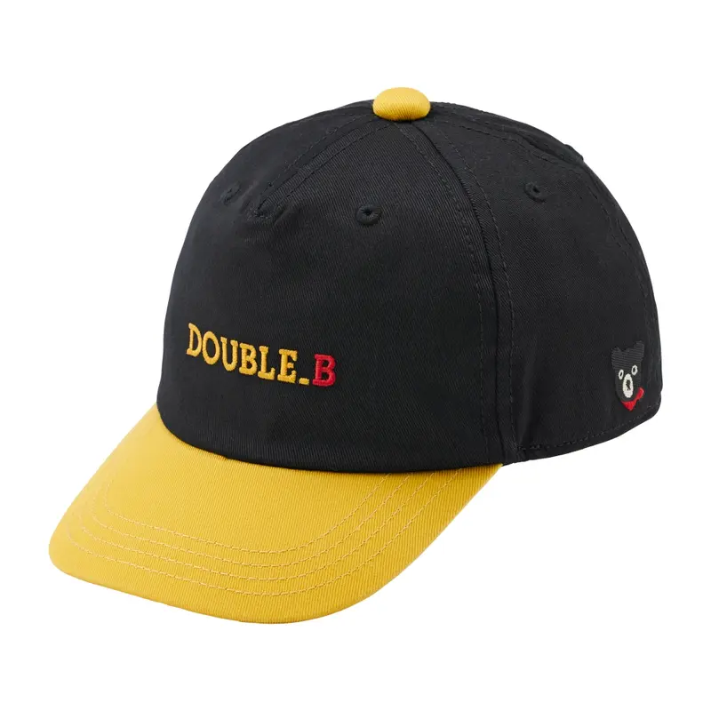 CASQUETTE DOUBLE B NOIRE ET JAUNE