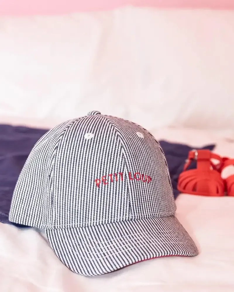 Casquette rayures marine 3 - 6 ans
