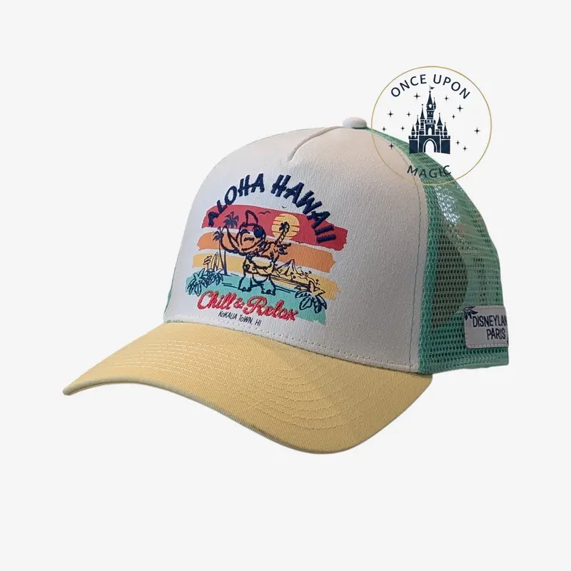 Casquette Stitch "Aloha Hawaii" – Collection Chill & Relax | Disneyland Paris