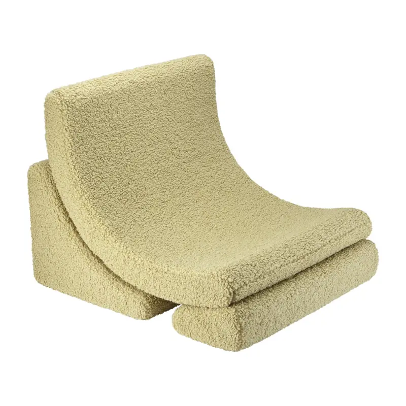 Chaise Lune Molletonné - Matcha