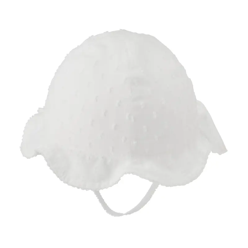CHAPEAU BEBE EN COTON PLUMETIS