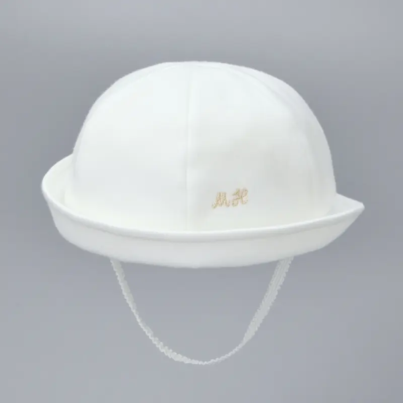 CHAPEAU BLANC BRODERIE MH GOLD LABEL