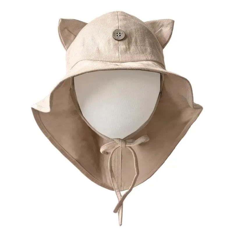 Chapeau de soleil évolutif en chanvre & coton bio Manymonths – Kitty Beach Dust