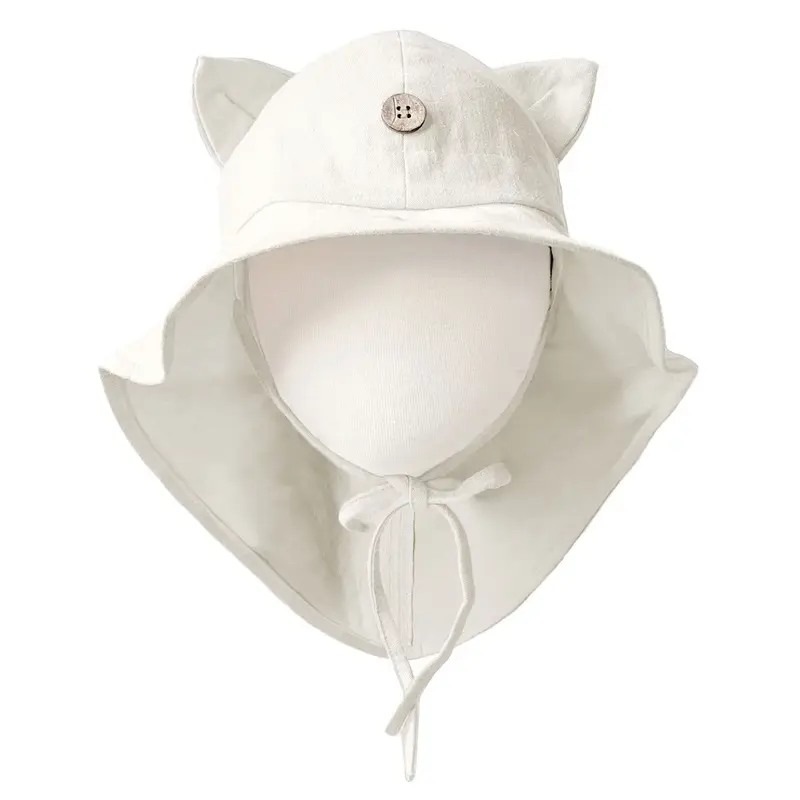 Chapeau de soleil évolutif en chanvre & coton bio Manymonths - Kitty Naturel