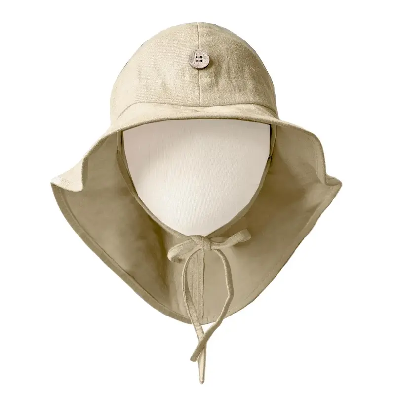 Chapeau de soleil évolutif en chanvre & coton bio Manymonths - Summer Beach Dust