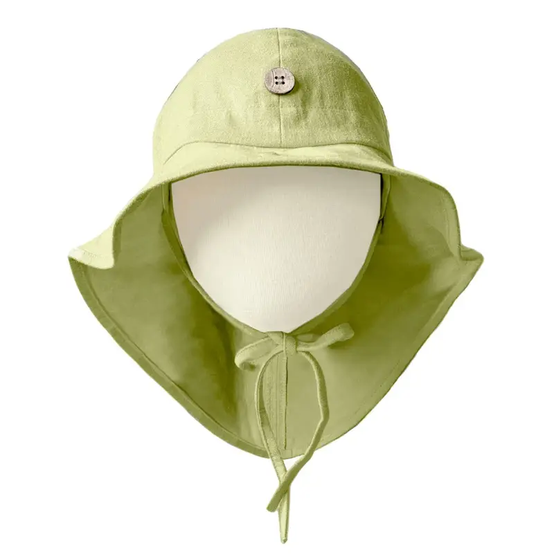Chapeau de soleil évolutif en chanvre & coton bio Manymonths - Summer Pistachio