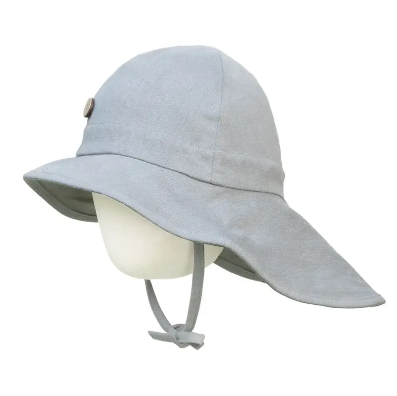 Chapeau de soleil évolutif en chanvre & coton bio Manymonths - Summer Rock grey