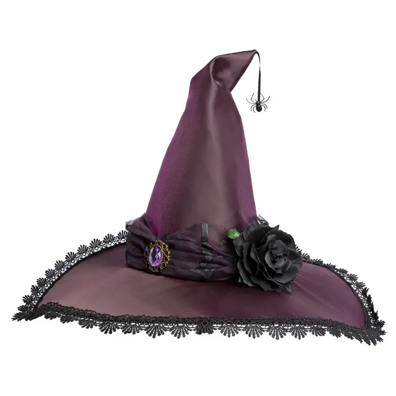 Chapeau de sorcière araignée Amethyst - Great Pretenders