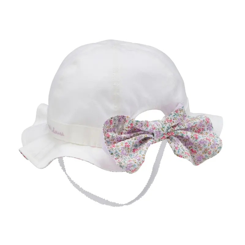 CHAPEAU ÉTÉ BLANC MOTIF LIBERTY