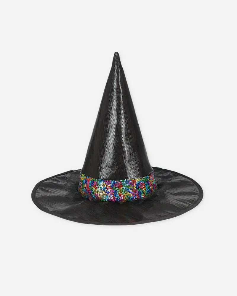 Chapeau pointu de sorcière paillettes